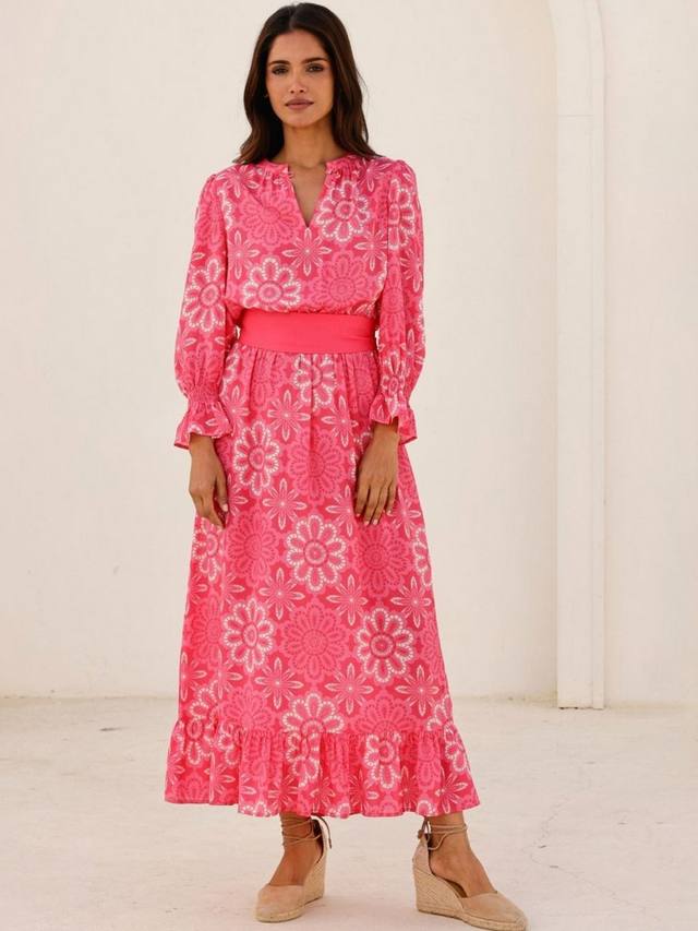 Платье миди Maeve с геометрическим цветочным принтом Aspiga, Pink/White
Платье миди Maeve с геометрическим цветочным принтом Aspiga, Pink/White