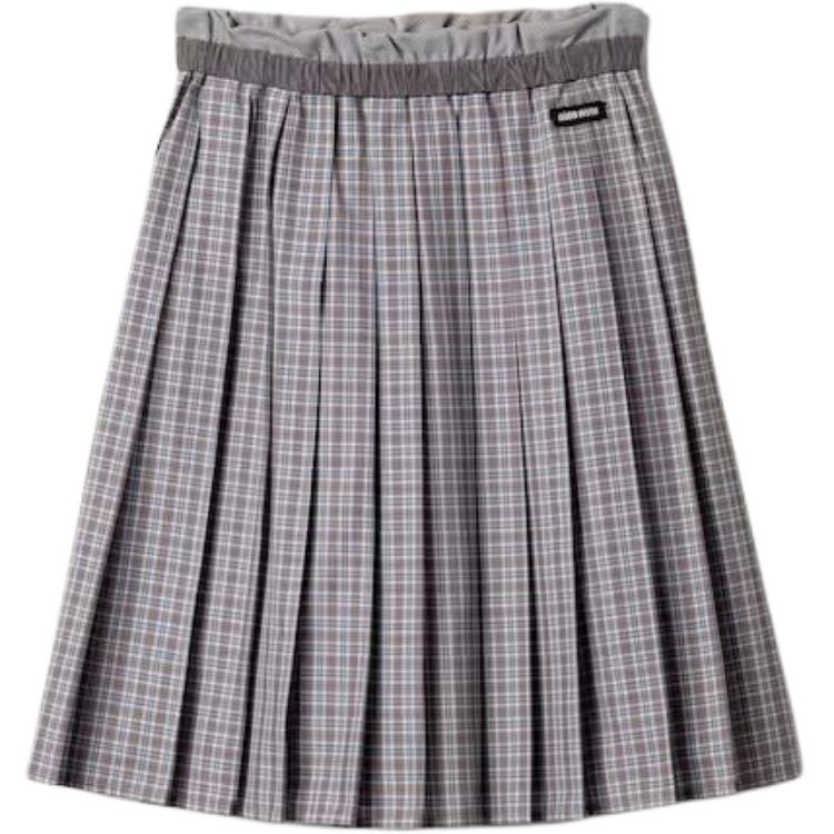 Клетчатая плиссированная юбка MIU MIU, синий
Клетчатая плиссированная юбка MIU MIU, синий