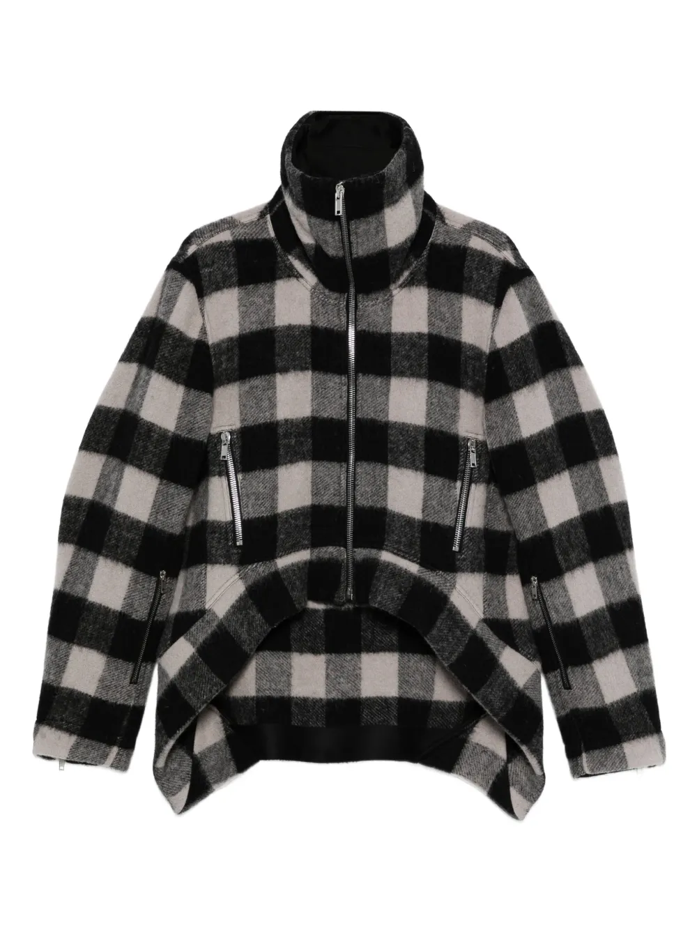 Клетчатая куртка на молнии Rick Owens, черный
Клетчатая куртка на молнии Rick Owens, черный