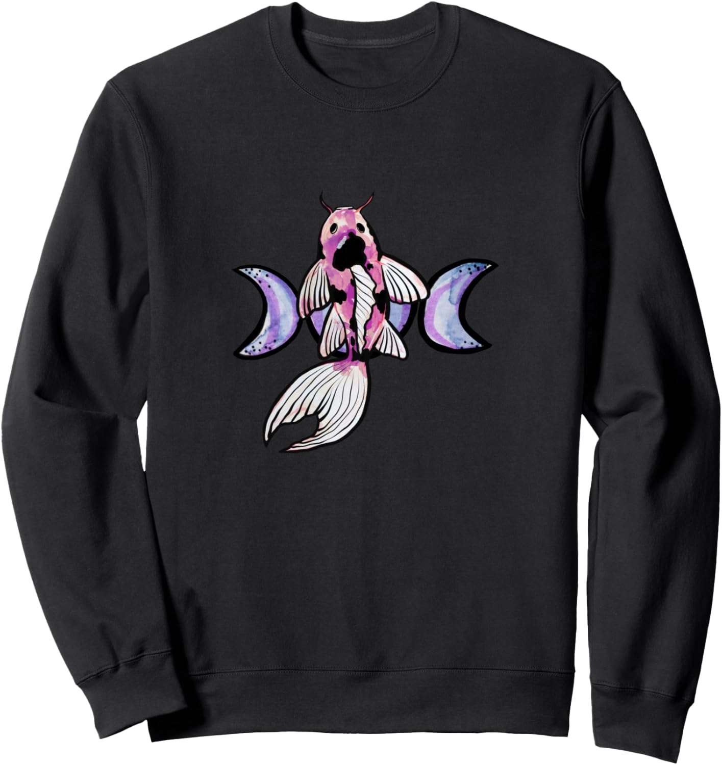 Толстовка с символом богини Тройной Луны и карпом кои Koi Snugg, черный
Толстовка с символом богини Тройной Луны и карпом кои Koi Snugg, черный