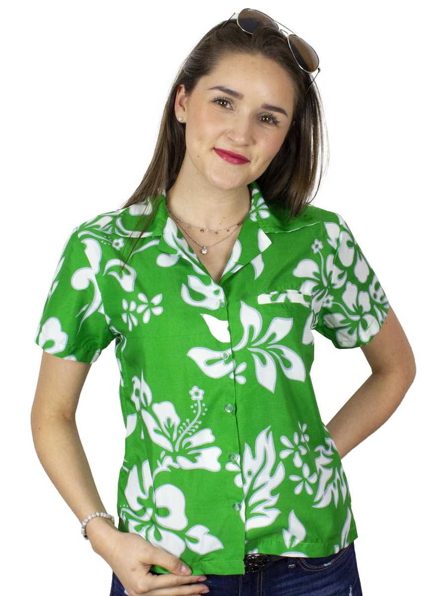 Блуза King Kameha Hibiscus, зеленый
Блуза King Kameha Hibiscus, зеленый
