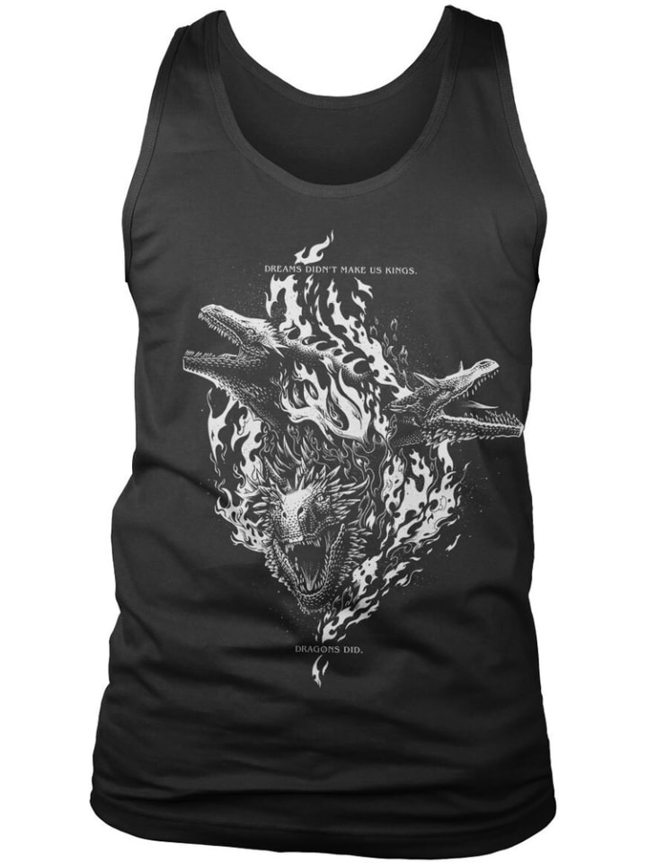 Футболка Dreams Didn'T Make Us Kings Tank Top House Of The Dragon, черный
Футболка Dreams Didn'T Make Us Kings Tank Top House Of The Dragon, черный