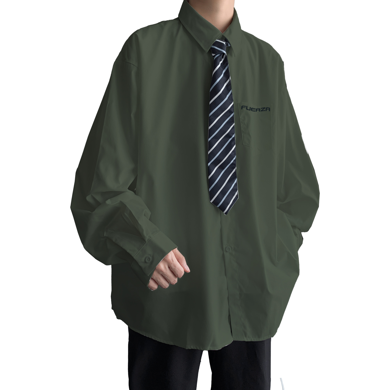 Рубашка унисекс FUERZA, зеленый
Рубашка унисекс FUERZA, зеленый