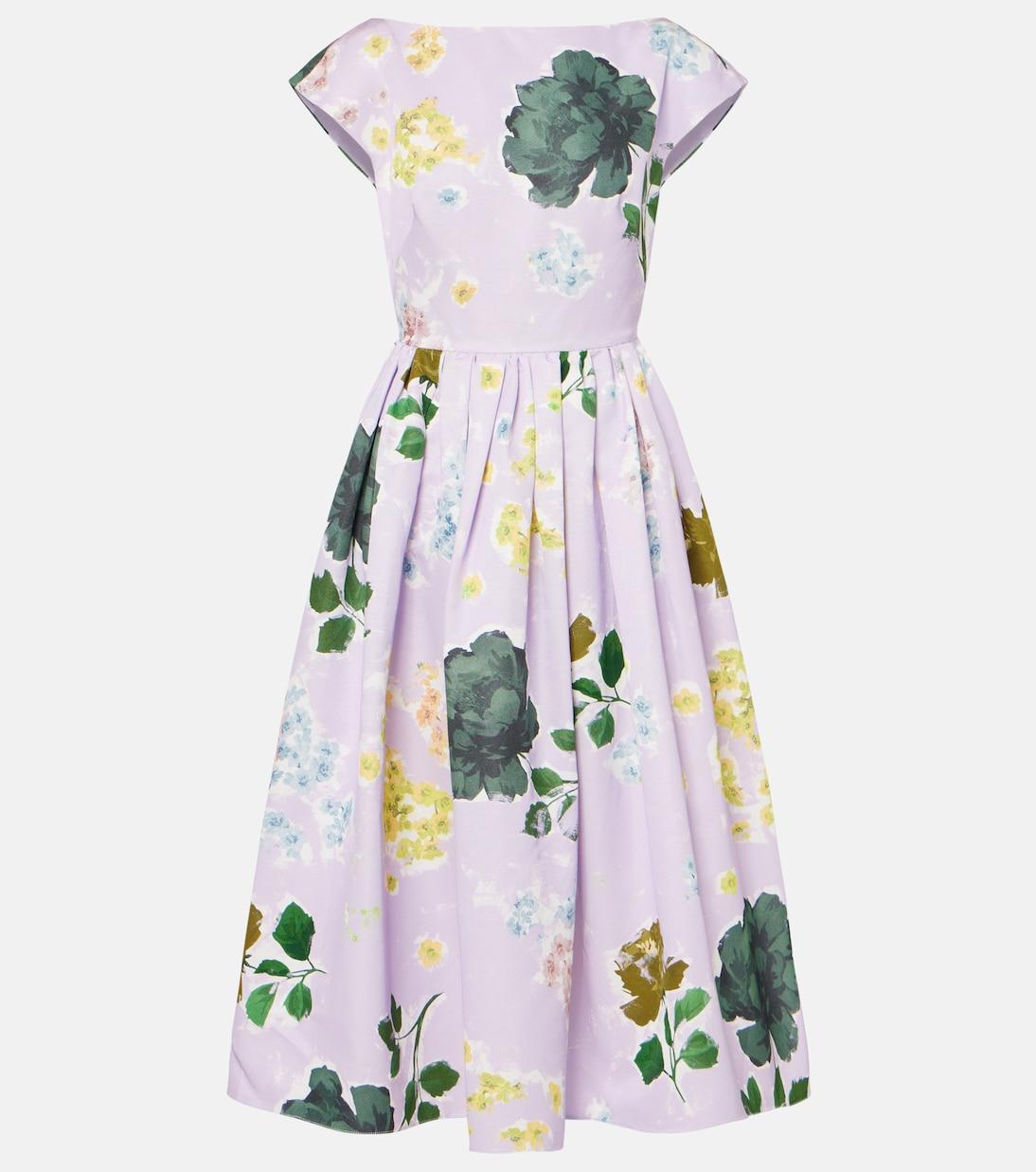 Платье миди из фая с цветочным принтом из хлопковой смеси Erdem, Margot Floral Lilac
Платье миди из фая с цветочным принтом из хлопковой смеси Erdem, Margot Floral Lilac