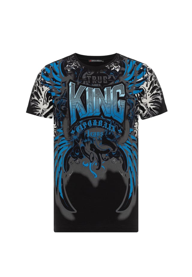 Футболка с крутым принтом спереди Cipo & Baxx, черный
Футболка с крутым принтом спереди Cipo & Baxx, черный