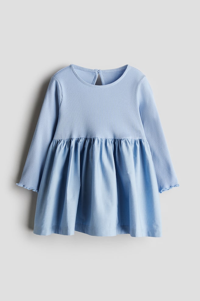 Платье с длинными рукавами H&M, голубой
Платье с длинными рукавами H&M, голубой