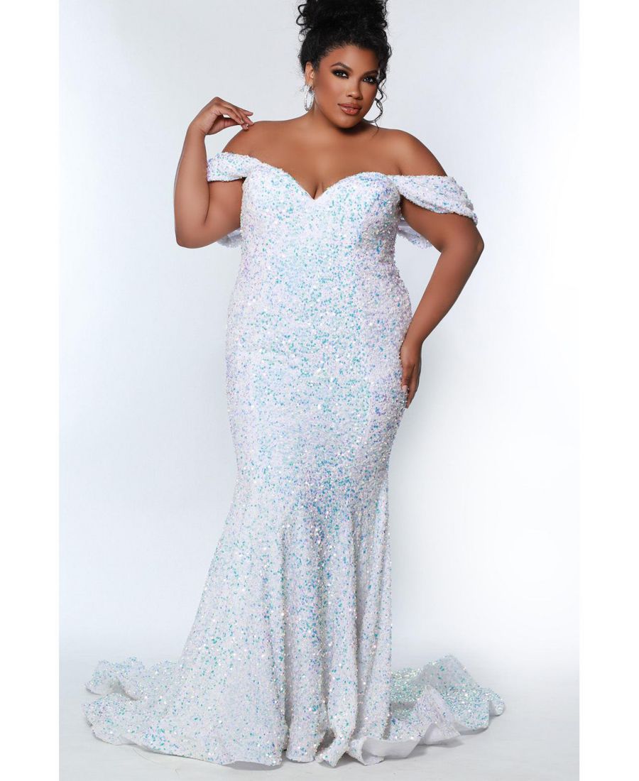 Женское вечернее платье большого размера с открытыми плечами, украшенное пайетками, из бархата, облегающего силуэта Johnathan Kayne for Sydney's Closet, Unicorn
Женское вечернее платье большого размера с открытыми плечами, украшенное пайетками, из бархата, облегающего силуэта Johnathan Kayne for Sydney's Closet, Unicorn