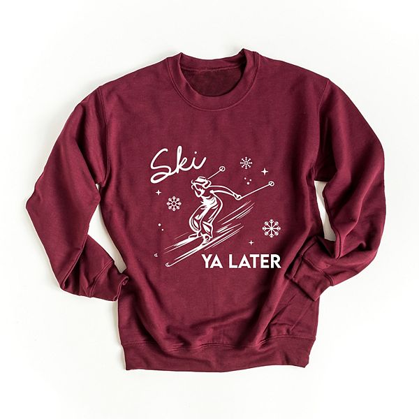 Графический свитшот Ski ya later snowflake для женщин Simply Sage Market, Maroon
Графический свитшот Ski ya later snowflake для женщин Simply Sage Market, Maroon