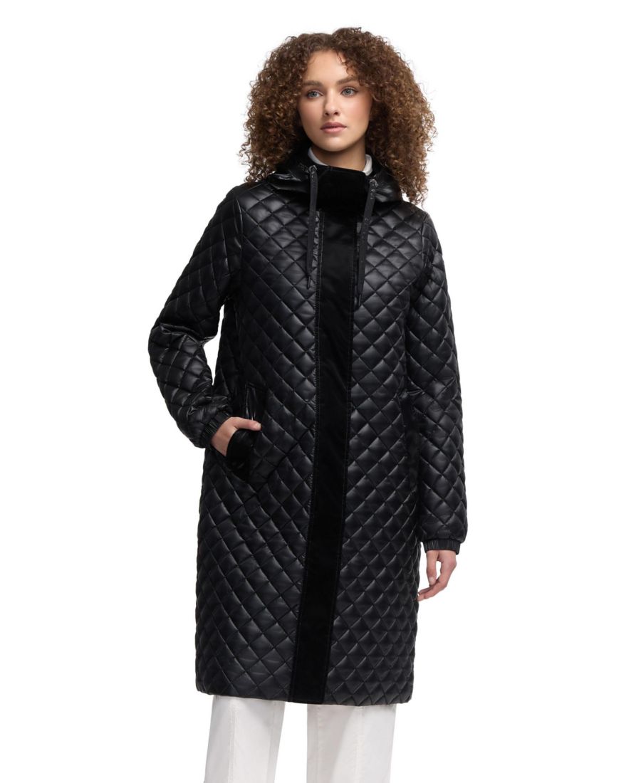 Женская стеганая удлиненная куртка-рубашка Peridot Diamond PAJAR, Black
Женская стеганая удлиненная куртка-рубашка Peridot Diamond PAJAR, Black