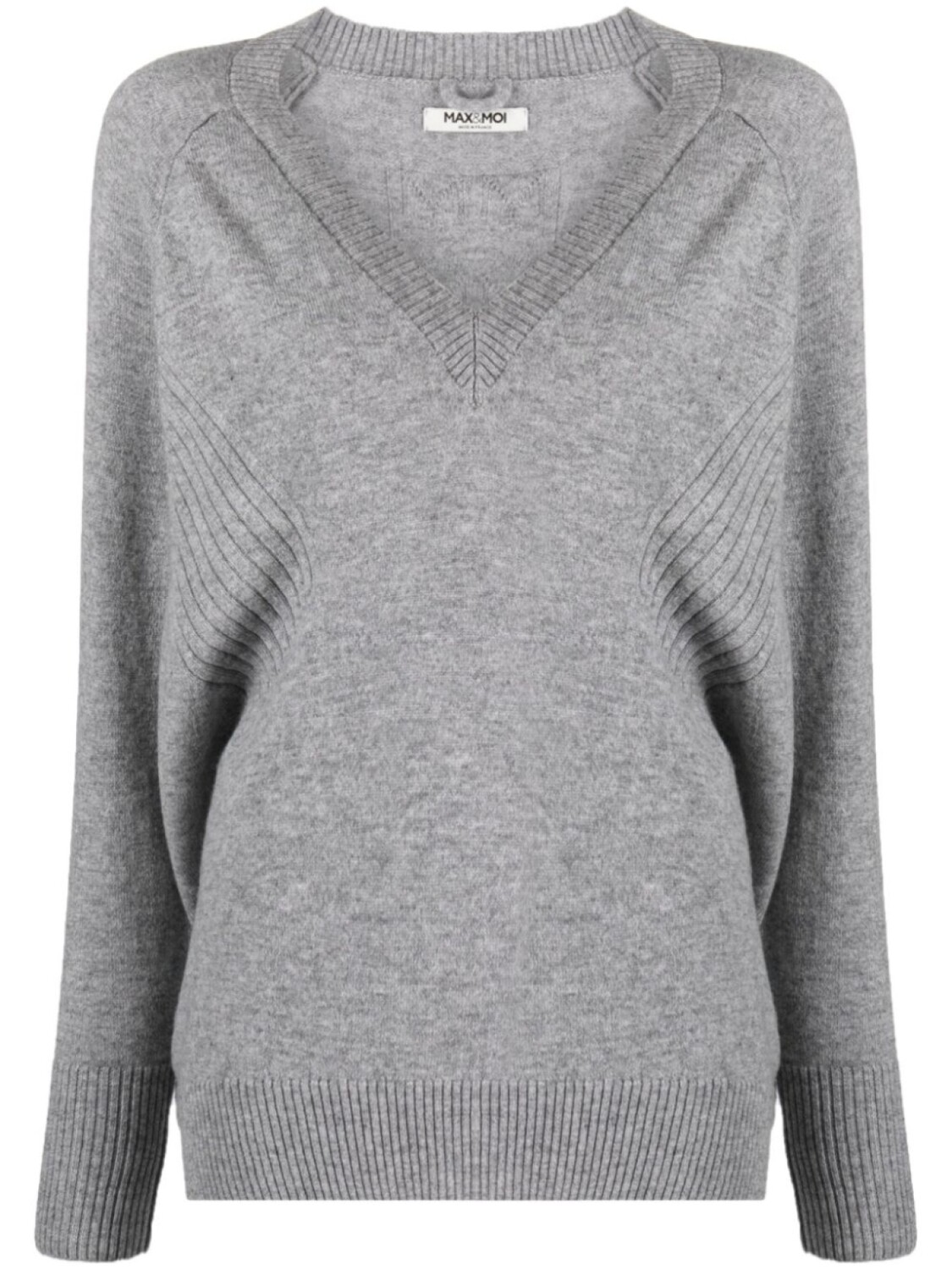 Max & Moi кашемировый джемпер с V-образным вырезом, серый
Max & Moi кашемировый джемпер с V-образным вырезом, серый