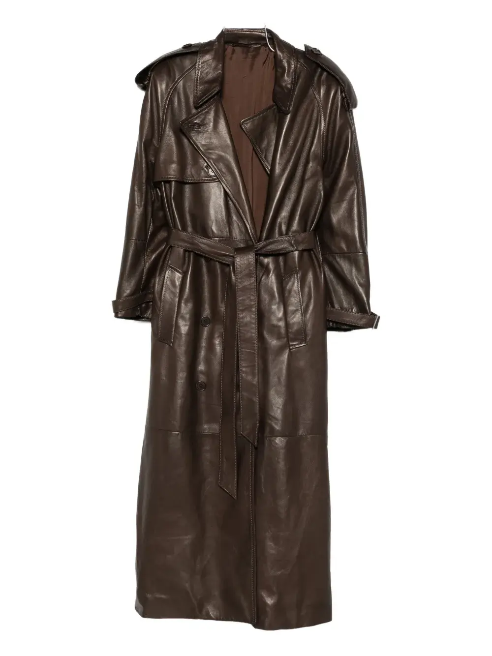 Двубортное кожаное пальто Salvatore Santoro, коричневый
Двубортное кожаное пальто Salvatore Santoro, коричневый