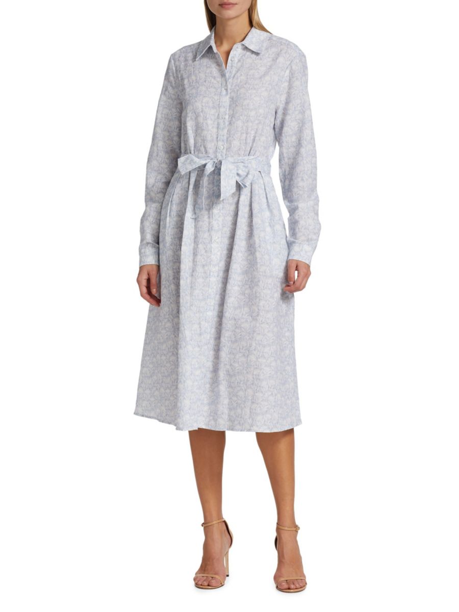 Платье-рубашка из льна и хлопка с принтом Saks Fifth Avenue, цвет Sky Blue
Платье-рубашка из льна и хлопка с принтом Saks Fifth Avenue, цвет Sky Blue