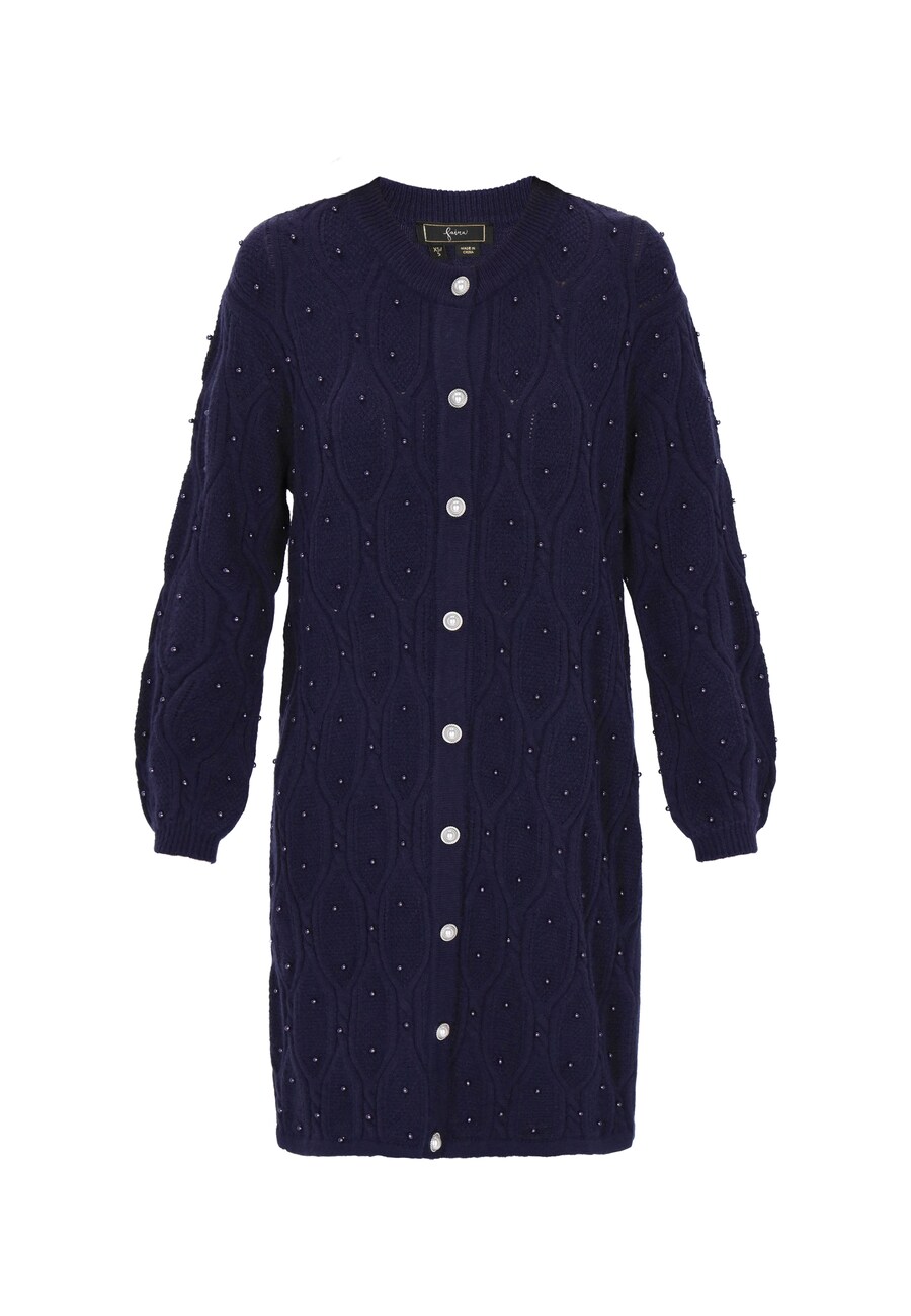 Вязаный кардиган faina, темно-синий
Вязаный кардиган faina, темно-синий