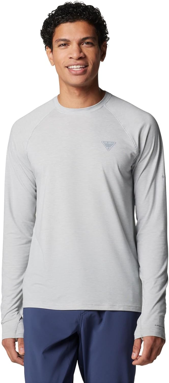 Columbia Men's PFG Uncharted Long Sleeve, Cool Grey Heather, Серый, Columbia Men's PFG Uncharted Long Sleeve, Cool Grey Heather
Columbia Men's PFG Uncharted Long Sleeve, Cool Grey Heather, Серый, Columbia Men's PFG Uncharted Long Sleeve, Cool Grey Heather