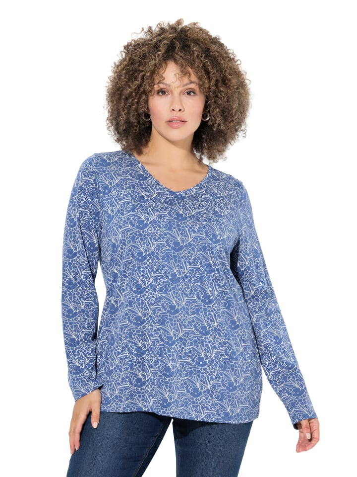 Ulla Popken Футболка цвета атлантического синего, Синий, Ulla Popken Футболка цвета атлантического синего
Ulla Popken Футболка цвета атлантического синего, Синий, Ulla Popken Футболка цвета атлантического синего