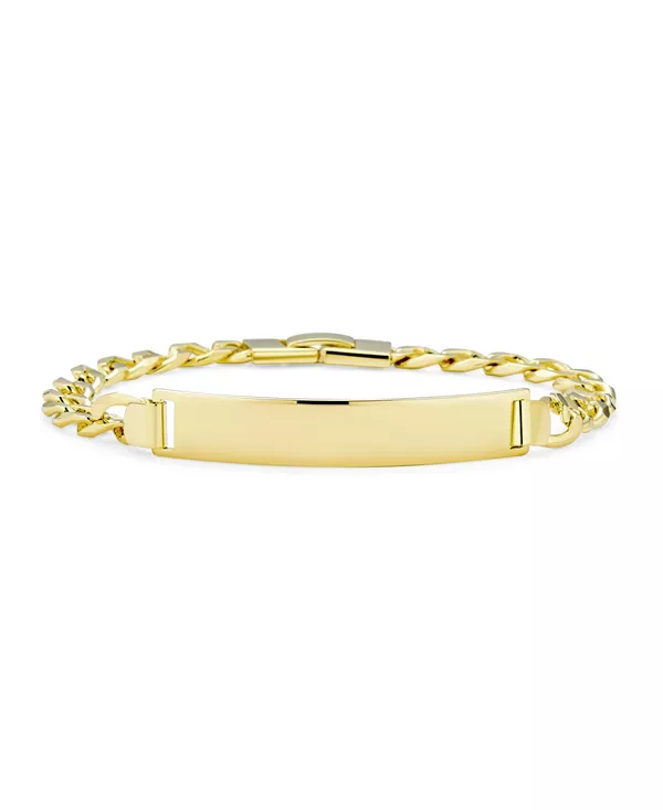 Цельный браслет-цепочка с кубинским панцирем, покрытый пластиной из желтого золота и латуни Bling Jewelry, gold-tone
Цельный браслет-цепочка с кубинским панцирем, покрытый пластиной из желтого золота и латуни Bling Jewelry, gold-tone