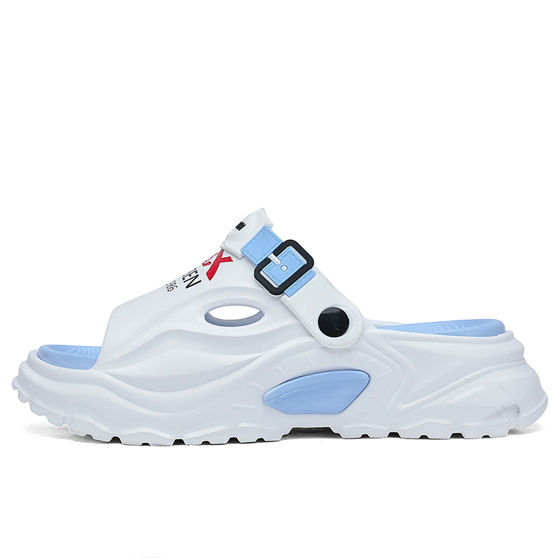 Сандалии-слайдеры с противоскользящей подошвой и износостойкими подошвами для мужчин RENBEN, White Blue
Сандалии-слайдеры с противоскользящей подошвой и износостойкими подошвами для мужчин RENBEN, White Blue