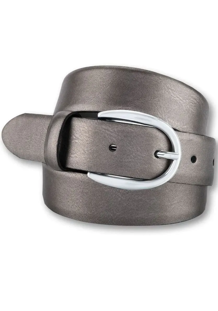 Кожаный ремень BERND GÖTZ, серебряная дизайнерская застежка в форме подковы, антрацит
Кожаный ремень BERND GÖTZ, серебряная дизайнерская застежка в форме подковы, антрацит
