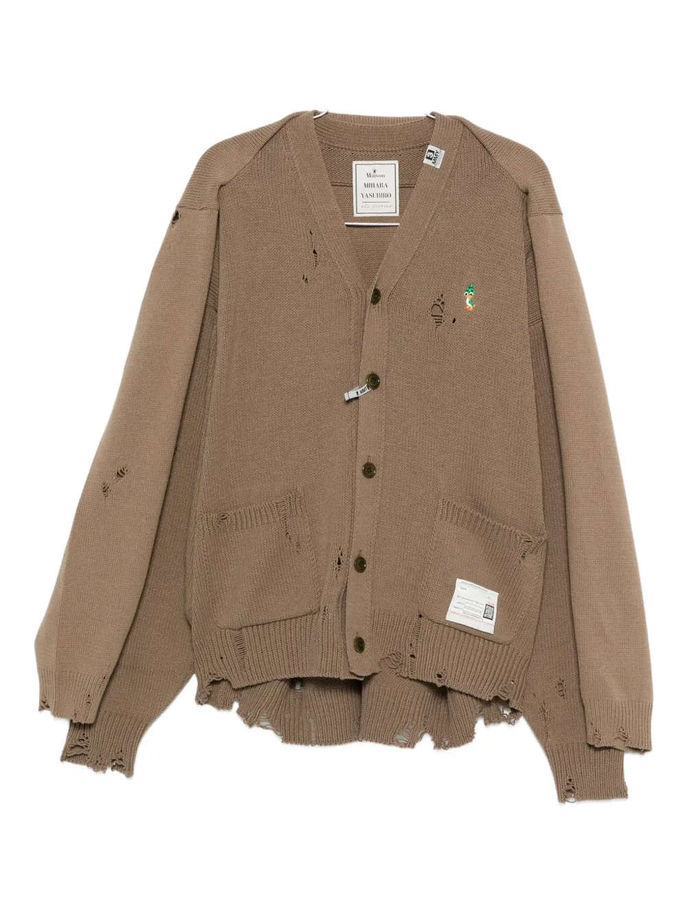 Кардиган с наслоенным шалевым воротником Maison Mihara Yasuhiro, коричневый
Кардиган с наслоенным шалевым воротником Maison Mihara Yasuhiro, коричневый