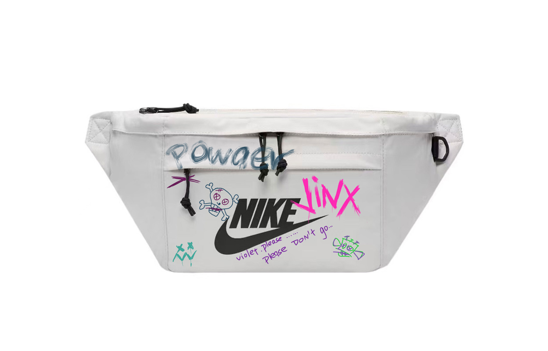 Nike Тканевый поясной рюкзак унисекс светло-серый, Skeleton Punk
Nike Тканевый поясной рюкзак унисекс светло-серый, Skeleton Punk