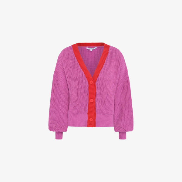 Кардиган из хлопка с контрастной отделкой Hopper Omnes, пурпурный
Кардиган из хлопка с контрастной отделкой Hopper Omnes, пурпурный