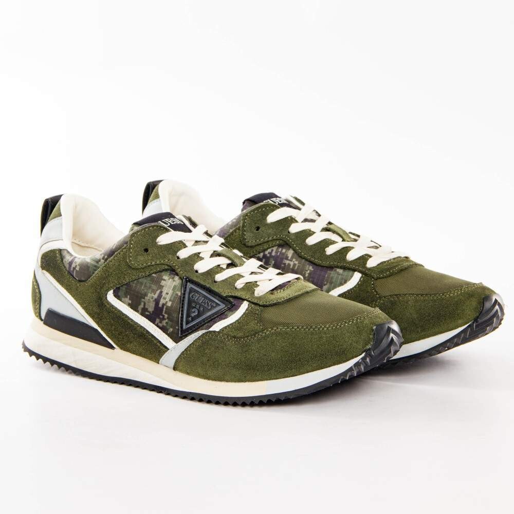 Кроссовки с треугольным логотипом Guess, хаки
Кроссовки с треугольным логотипом Guess, хаки