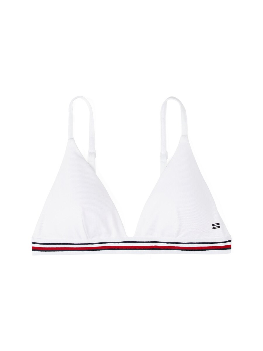 Треугольный бикини-топ Tommy Hilfiger Underwear, белый 
Треугольный бикини-топ Tommy Hilfiger Underwear, белый
