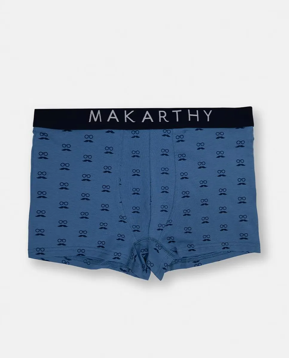 Трикотажные шорты-боксеры с фантазийным принтом Makarthy, темно-синий
Трикотажные шорты-боксеры с фантазийным принтом Makarthy, темно-синий