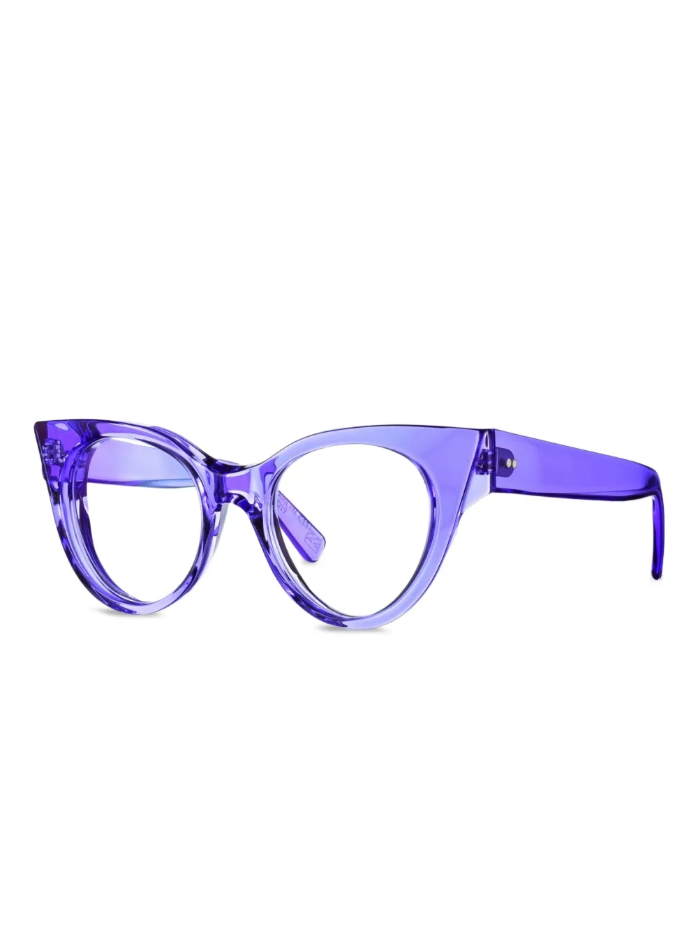 Очки в оправе 'кошачий глаз' с прозрачными линзами Kirk & Kirk, фиолетовый
Очки в оправе 'кошачий глаз' с прозрачными линзами Kirk & Kirk, фиолетовый