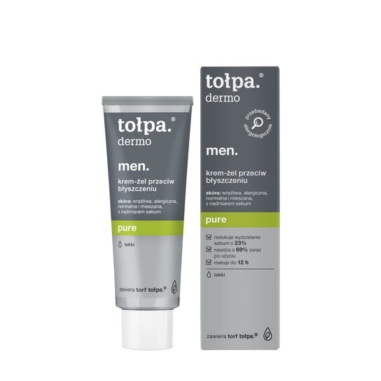 Крем-гель против блеска, 40 мл Tołpa, dermo men pure
Крем-гель против блеска, 40 мл Tołpa, dermo men pure
