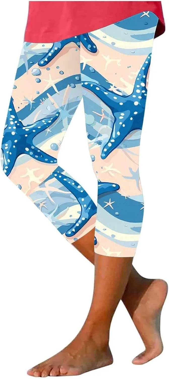 Женские капри с принтом, завышенная талия, эластичные
Женские капри с принтом, завышенная талия, эластичные