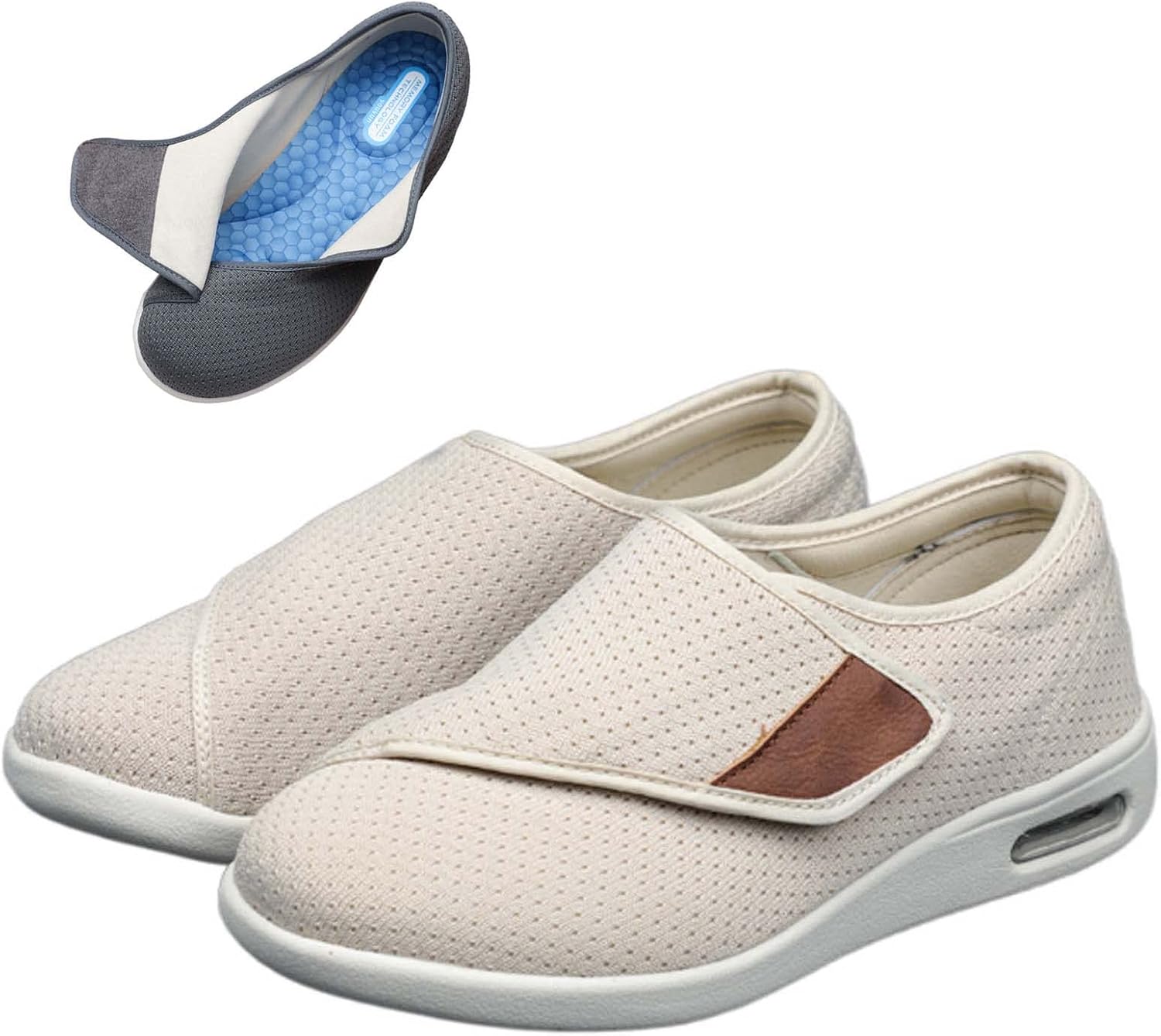 Легкие кроссовки для ходьбы, плюс удобные обувь для расширения, регулируемые при опухании стопы, противоскользящие, с двойной стелькой и воздушной подушкой, мужские кроссовки для ходьбы, размер 13.5 Generic, бежевый
Легкие кроссовки для ходьбы, плюс удобные обувь для расширения, регулируемые при опухании стопы, противоскользящие, с двойной стелькой и воздушной подушкой, мужские кроссовки для ходьбы, размер 13.5 Generic, бежевый