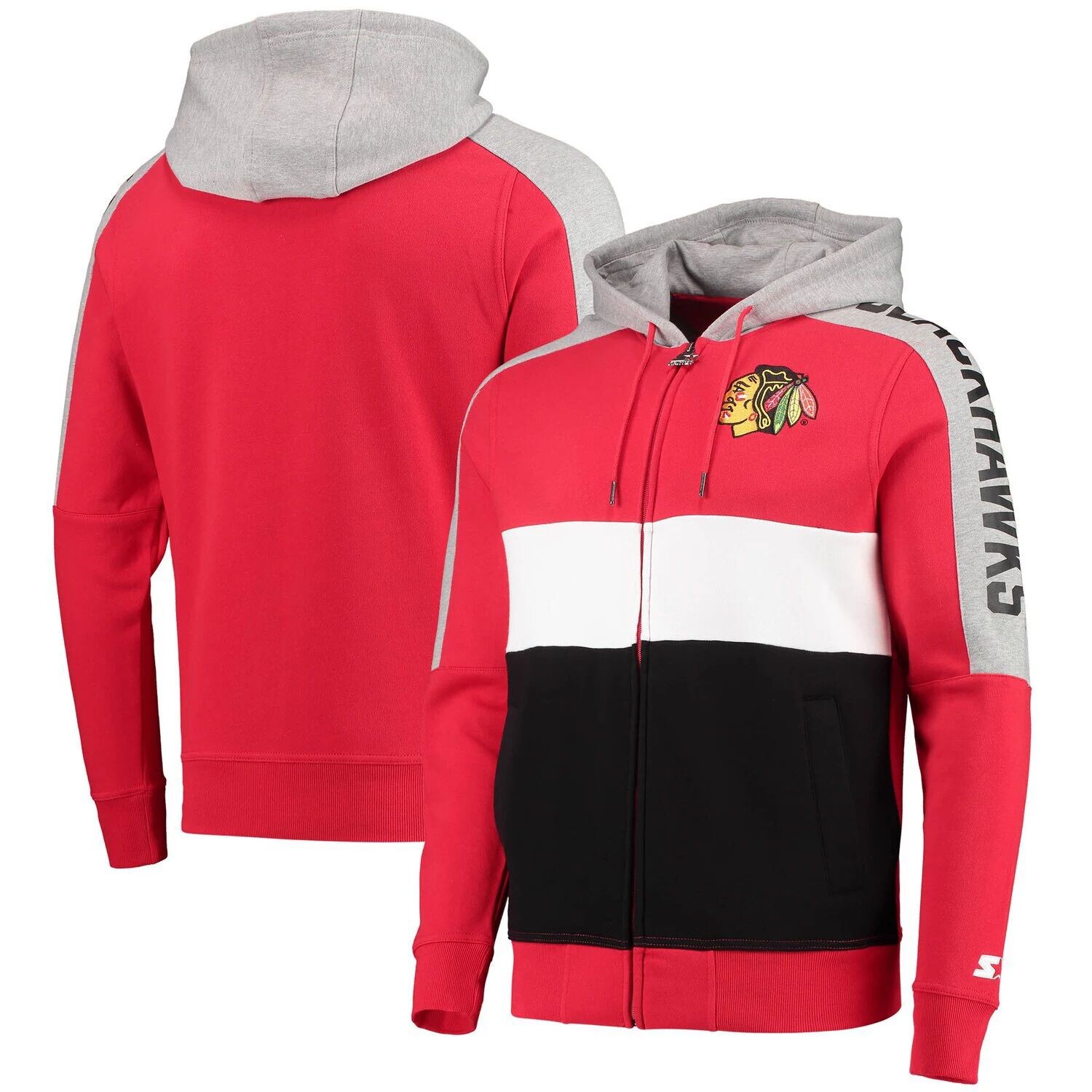 Мужская стартовая красная/черная толстовка с молнией во всю длину Chicago Blackhawks Playoffs Color Block Starter, Черный, Мужская стартовая красная/черная толстовка с молнией во всю длину Chicago Blackhawks Playoffs Color Block Starter
Мужская стартовая красная/черная толстовка с молнией во всю длину Chicago Blackhawks Playoffs Color Block Starter, Черный, Мужская стартовая красная/черная толстовка с молнией во всю длину Chicago Blackhawks Playoffs Color Block Starter