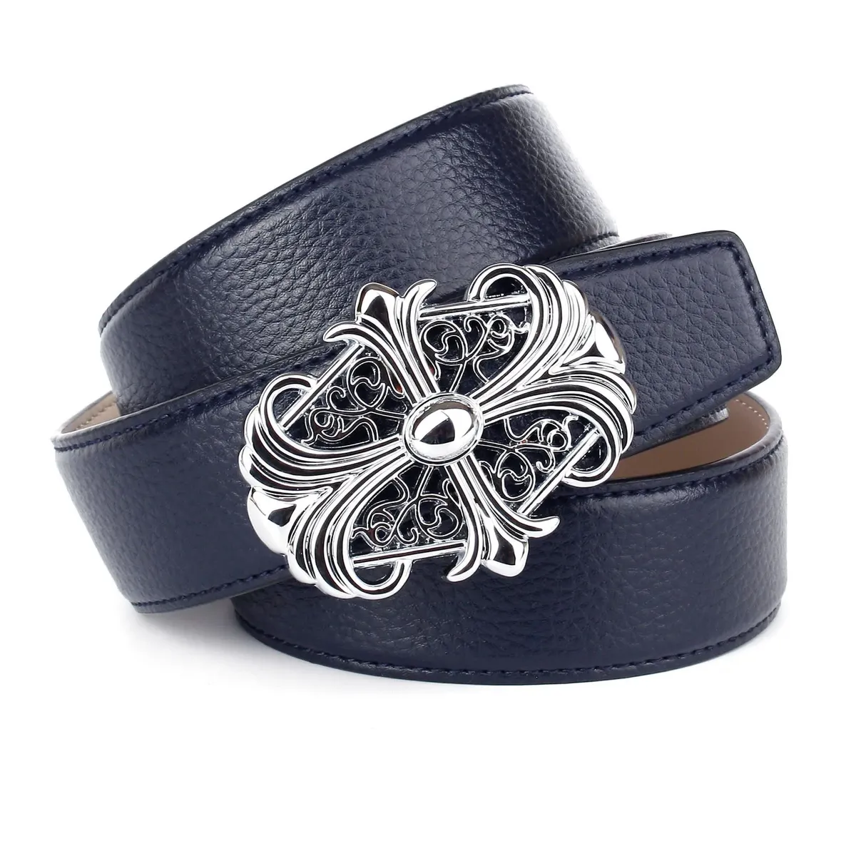 Темно-синий кожаный ремень Anthoni Crown с подкладкой и стежкой в тон, синий
Темно-синий кожаный ремень Anthoni Crown с подкладкой и стежкой в тон, синий