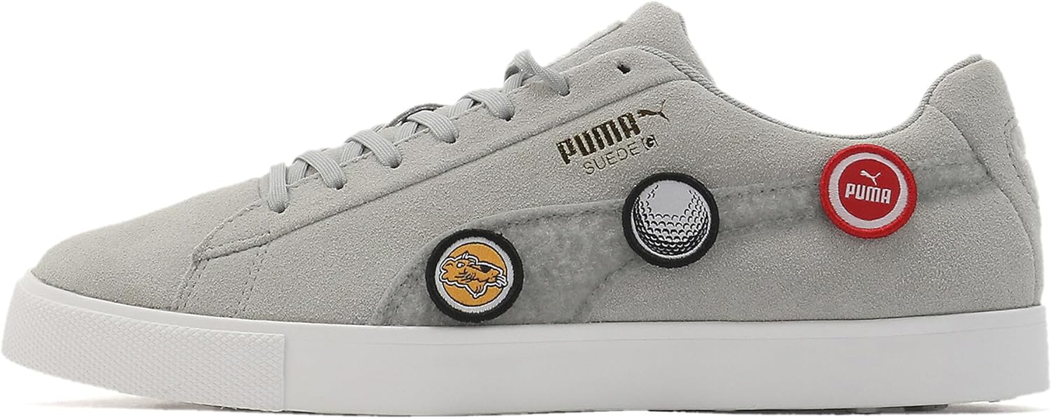 Мужские гольф-кроссовки Puma с замшей и логотипом G, Quarry
Мужские гольф-кроссовки Puma с замшей и логотипом G, Quarry