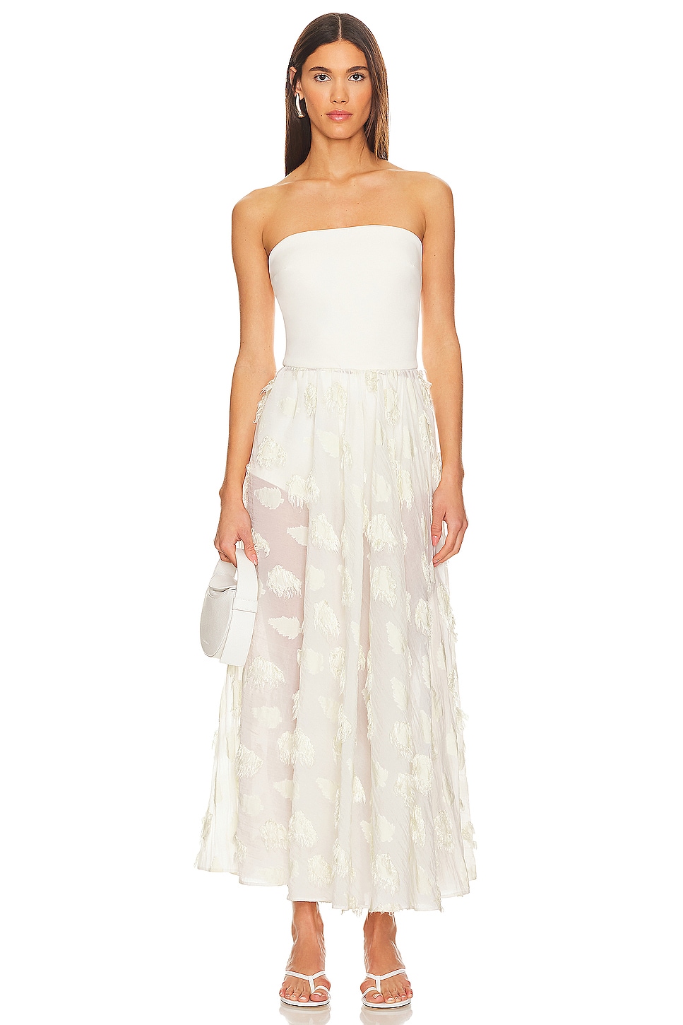 Платье макси без бретелек Selmacilek, экрю
Платье макси без бретелек Selmacilek, экрю