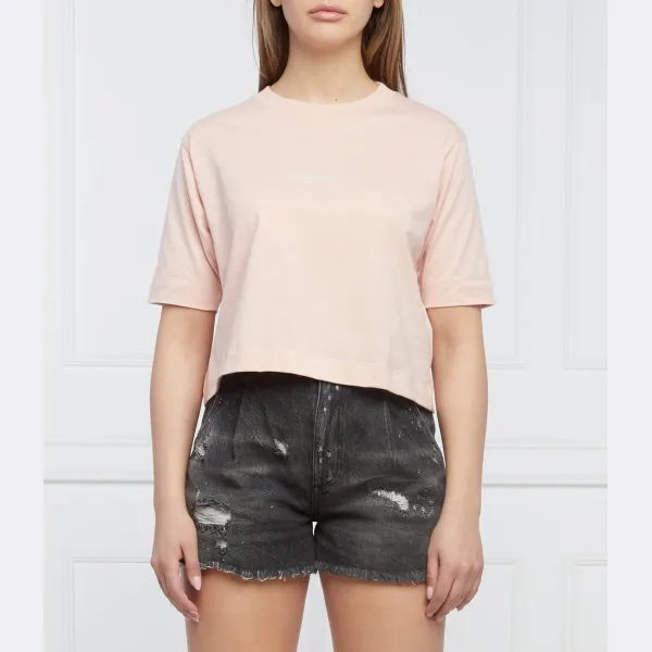 Укороченная футболка The Kooples, розовый
Укороченная футболка The Kooples, розовый