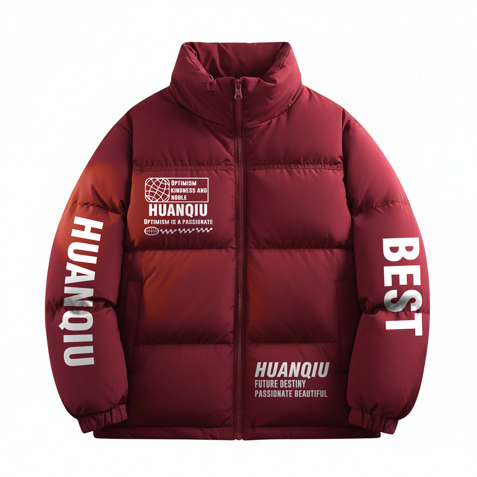 Пуховик Unisex с воротником стойкой утепленный HUANQIU, burgundy
Пуховик Unisex с воротником стойкой утепленный HUANQIU, burgundy