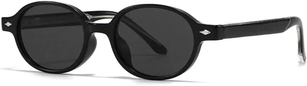 Ретро маленькие овальные солнцезащитные очки для женщин, защита от УФ-излучения UV400, модные солнцезащитные очки для мужчин с заклепками SZVVBKK, Black Grey
Ретро маленькие овальные солнцезащитные очки для женщин, защита от УФ-излучения UV400, модные солнцезащитные очки для мужчин с заклепками SZVVBKK, Black Grey