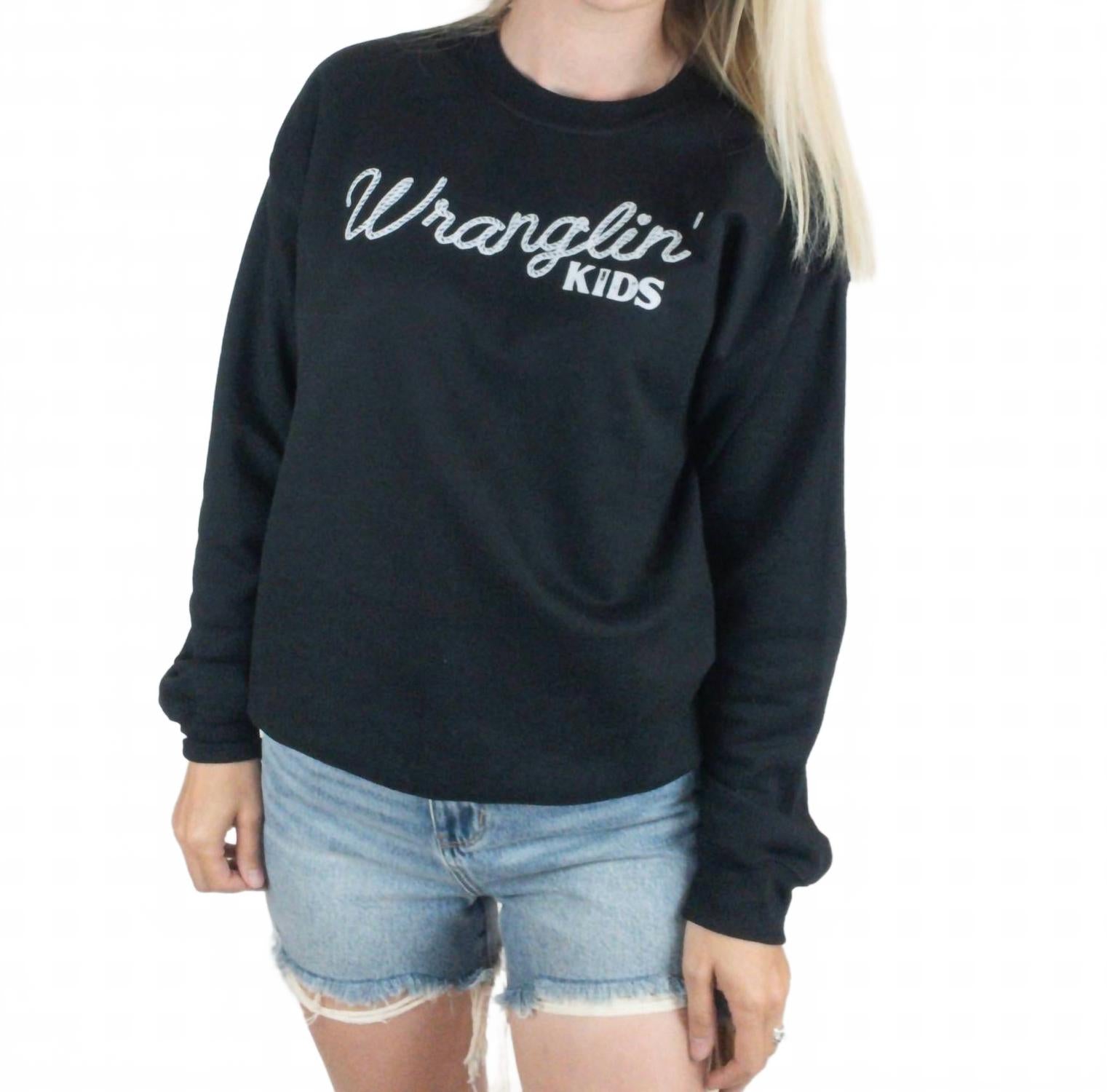 Wranglin' Детская толстовка в черном 208 Tees
Wranglin' Детская толстовка в черном 208 Tees