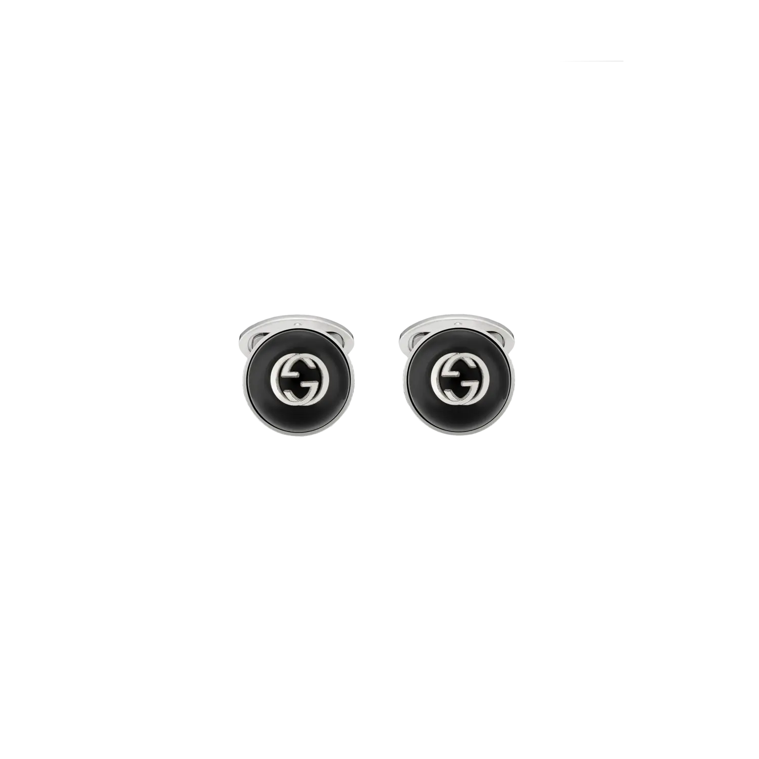 Запонки Gucci из серебра с ониксом
Запонки Gucci из серебра с ониксом