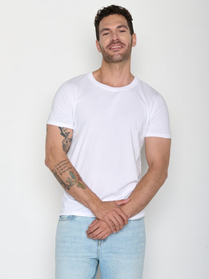 Базовая белая футболка GreenBomb
Базовая белая футболка GreenBomb