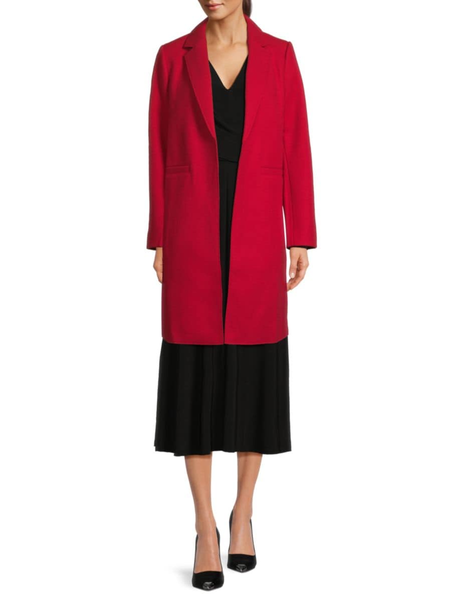 Флисовое пальто с заостренными лацканами Tommy Hilfiger, цвет Chili Pepper 
Флисовое пальто с заостренными лацканами Tommy Hilfiger, цвет Chili Pepper