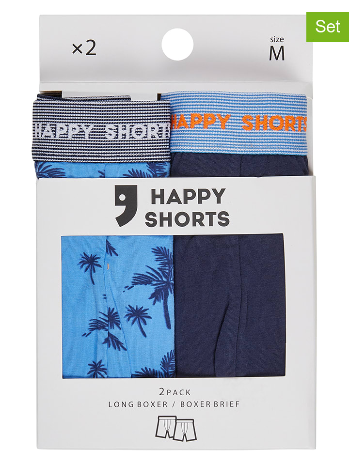 Happy Shorts Комплект из 2 штук: боксерские шорты темно-синего/синего цвета
Happy Shorts Комплект из 2 штук: боксерские шорты темно-синего/синего цвета