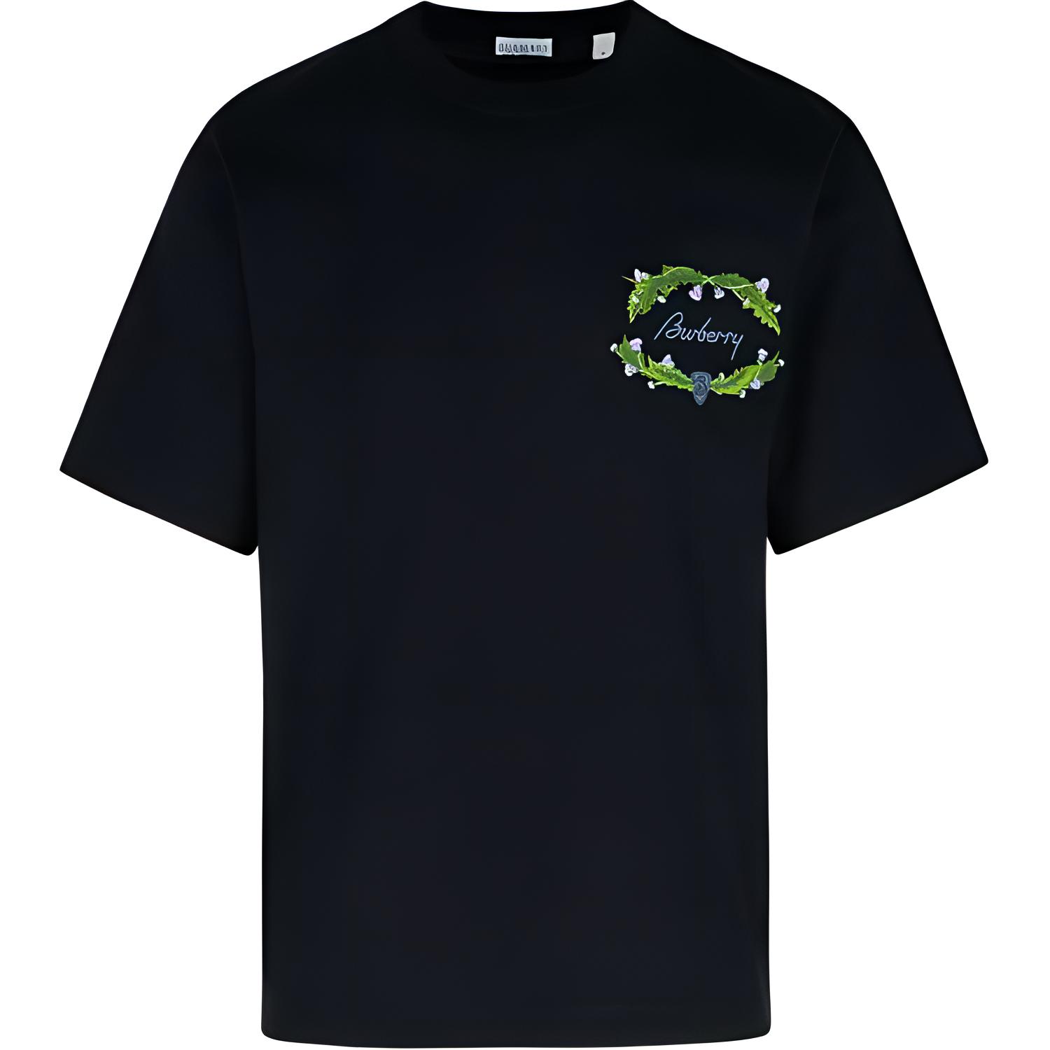 Футболка с вышитым логотипом Burberry, черная
Футболка с вышитым логотипом Burberry, черная