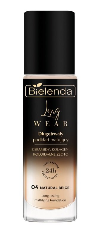 Bielenda Long Wear, Стойкая матирующая тональная основа, 04 Натуральный бежевый, 30 г
Bielenda Long Wear, Стойкая матирующая тональная основа, 04 Натуральный бежевый, 30 г