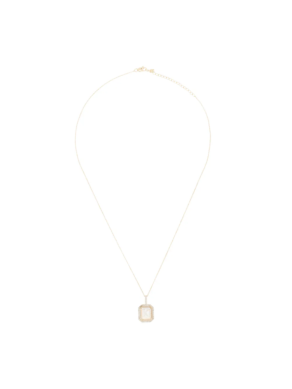 Колье из желтого золота с подвеской K и бриллиантам Mateo, золотой
Колье из желтого золота с подвеской K и бриллиантам Mateo, золотой