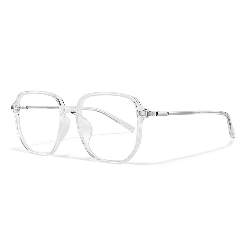 Sagawa Пластиковая квадратная оправа для очков TR/Memory унисекс, Clear White
Sagawa Пластиковая квадратная оправа для очков TR/Memory унисекс, Clear White