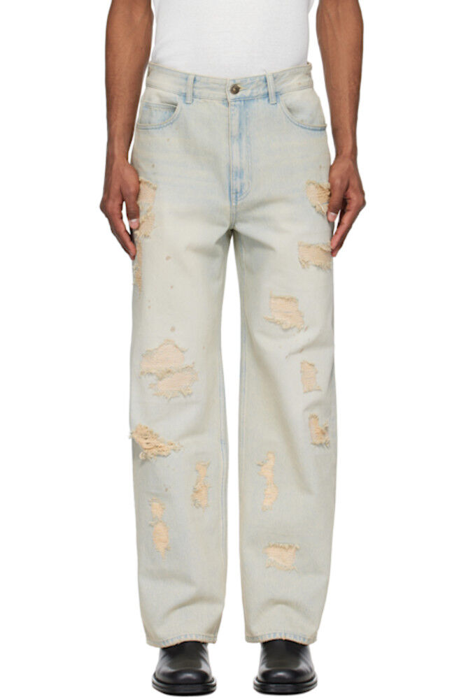 Синие рваные джинсы Solid Homme
Синие рваные джинсы Solid Homme