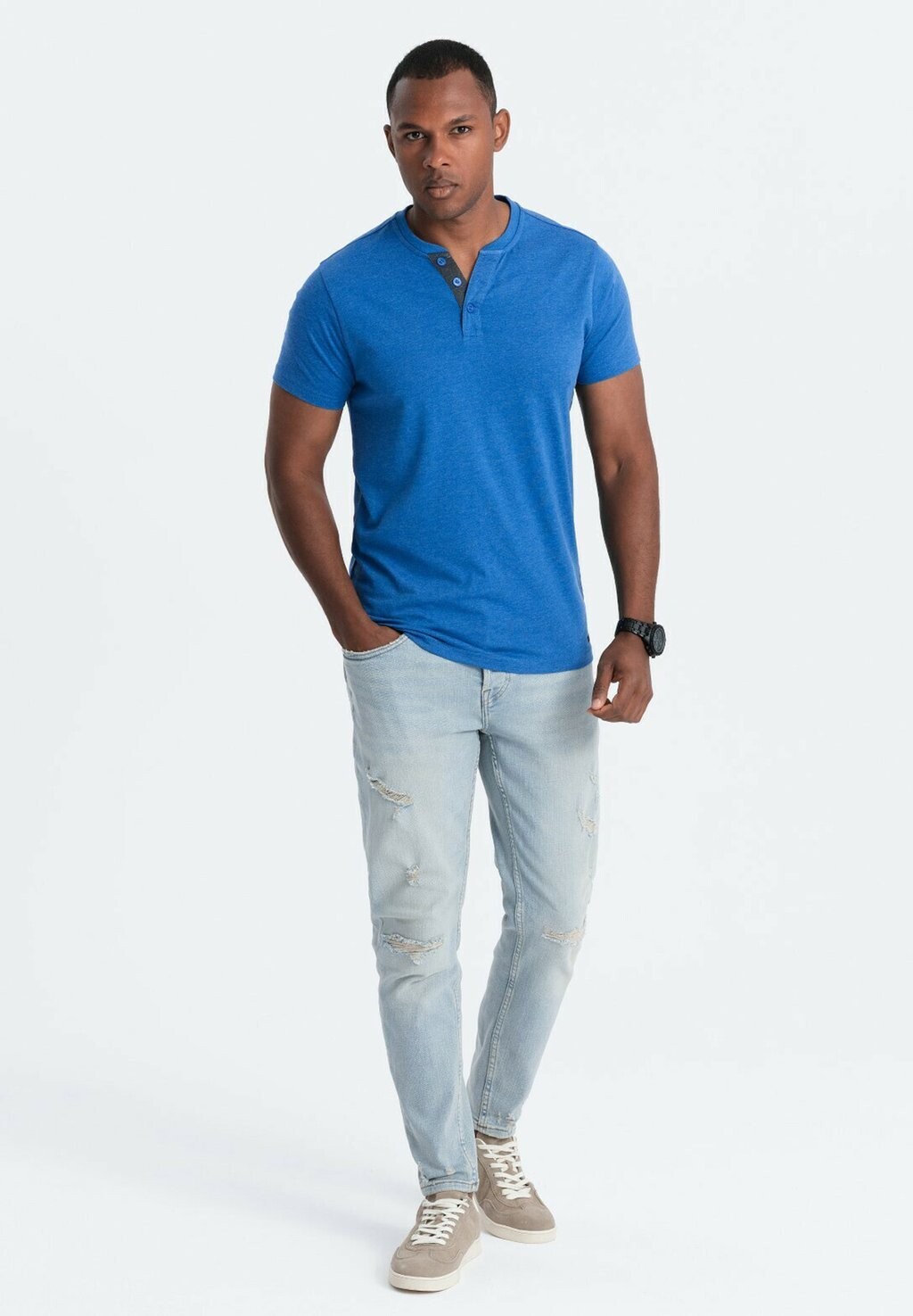 Базовая футболка Ombre, синий 
Базовая футболка Ombre, синий